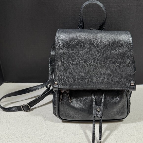Genuine Leather Women\'s Backpack - Black main image 8